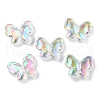UV Plating Transparent Acrylic Beads OACR-K005-02-3