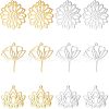 Unicraftale 12Pcs 6 Style 304 Stainless Steel Pendants STAS-UN0038-83-1