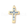 304 Stainless Steel Rhinestone Pendants STAS-L022-085G-10-1