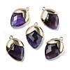 Natural Amethyst Pendants G-U019-03B-04-1