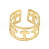 304 Stainless Steel Open Cuff Rings for Women RJEW-C084-03E-G-2