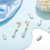 BENECREAT 6Pcs Long-Lasting Plated Natural Keshi Pearl Brass Pendants FIND-BC0005-70A-5
