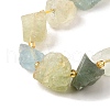 Raw Rough Natural Fluorite Beads Strands G-Z087-B15-4