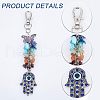 CHGCRAFT 3Pcs Natural & Synthetic Gemstone Chips Cluster Pendant Decoration HJEW-CA0001-35-6