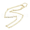 Brass Figaro Chain Necklaces NJEW-A042-13G-2