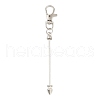 Metal Beadable Pendant Decorations KEYC-D288-01P-2