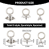 Tibetan Style Bat Alloy Pendants HJEW-AB00223-2