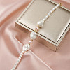 Mother's Day Jewellery Adjustable Shell Pearl Beaded Bracelets BJEW-L692-008G-6