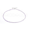 Natural Gemstone Beaded Necklaces NJEW-F245-A09-1