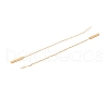 Long Chain with Rectangle Bar Dangle Stud Earrings EJEW-A067-16G-3