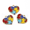 Alloy Enamel Pendants ENAM-J650-01G-01-2