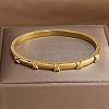 304 Stainless Steel Hinged Bangles for Women FS-WGCDA88-09-1
