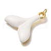 Rack Plating Brass Enamel Pendants KK-I720-24G-01-2