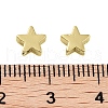 Rack Plating Brass Beads KK-C056-08A-G-3