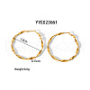 Fashionable Twist Circle Hoop Earrings AQ2048-4