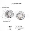 Round Stainless Steel Stud Earrings for Women YG0188-3-1