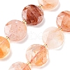 Natural Ferruginous Quartz Beads Strands G-C116-A171-03-2