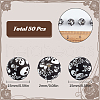 SUNNYCLUE 50Pcs Halloween Theme Printed Round Silicone Focal Beads SIL-SC0001-90-2