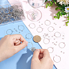 Unicraftale 120Pcs 316 Surgical Stainless Steel Hoop Earring Findings STAS-UN0043-03-3