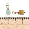 Natural Flower Amazonite Pendants STAS-Z129-01G-02-3