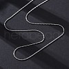 Brass Cardano Chains Necklaces for Women NJEW-D302-59P-4
