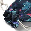 Christmas Theme Cloth Printed Storage Bags ABAG-F010-02A-05-3