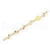 Electroplate Glass and Acrylic Rhinestone Beads Strands MAK-T011-07F-1