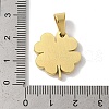 Ion Plating(IP) 304 Stainless Steel Pendants STAS-Z075-07G-3