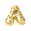 Rack Plating Brass Micro Pave Clear Cubic Zirconia Perdants KK-C067-11G-A-1