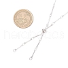 304 Stainless Steel Flat Bar Link Chain Necklace Making AJEW-JB01349-02-2