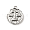 304 Stainless Steel Pendants STAS-B074-08P-09-1