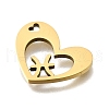 201 Stainless Steel Pendants STAS-A116-01G-12-2