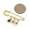 Evil Eye Iron Safety Pin Kilt Pins JEWB-BR00164-01-3