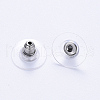304 Stainless Steel Bullet Clutch Earring Backs STAS-S113-003P-2