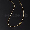 2mm Rack Plating Brass Satellite Chain Necklaces for Women Men MAK-L044-33G-3