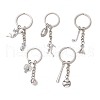 5Pcs Alloy Keychains KEYC-JKC01046-1