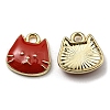 Golden Plated Alloy Charms ENAM-L042-01G-06-1