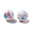 Baking Paint Opaque Acrylic Beads OACR-H049-03C-1