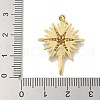 Brass Micro Pave Cubic Zirconia Pendants KK-B124-08GP-01-3