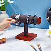 T-Shaped Bar Wood Covered with Microfiber Bracelet Display Stands BDIS-WH0011-01B-3