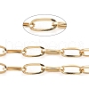 Ion Plating(IP) 304 Stainless Steel Paperclip Chains CHS-F009-02B-G-1