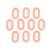Opaque Spray Painted Acrylic Linking Rings OACR-T024-02-I02-1