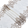 Polyester Embroidery Flower  Lace Ribbon OCOR-WH0082-328-1