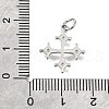 Brass Micro Pave Cubic Zirconia Pendants KK-V007-16P-3