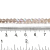 Electroplate Transparent Glass Beads Strands EGLA-A035-T4mm-L22-4