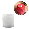 Valentine's Day Theme Column with Heart DIY Candle Cup Silicone Molds DIY-G098-02C-1