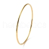 Ion Plating(IP) 304 Stainless Steel Simple Plain Bangle for Women BJEW-F461-01A-G-2