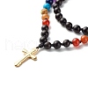 Cross Pendant Necklace NJEW-JN03701-5