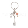 Alloy Enamel Pendant Keychains KEYC-JKC01267-4