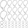 SOFPLATE 80Pcs 304 Stainless Steel Leverback Earring Findings STAS-SP0001-18P-1